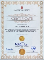 dr umit akpinars medical school certificate